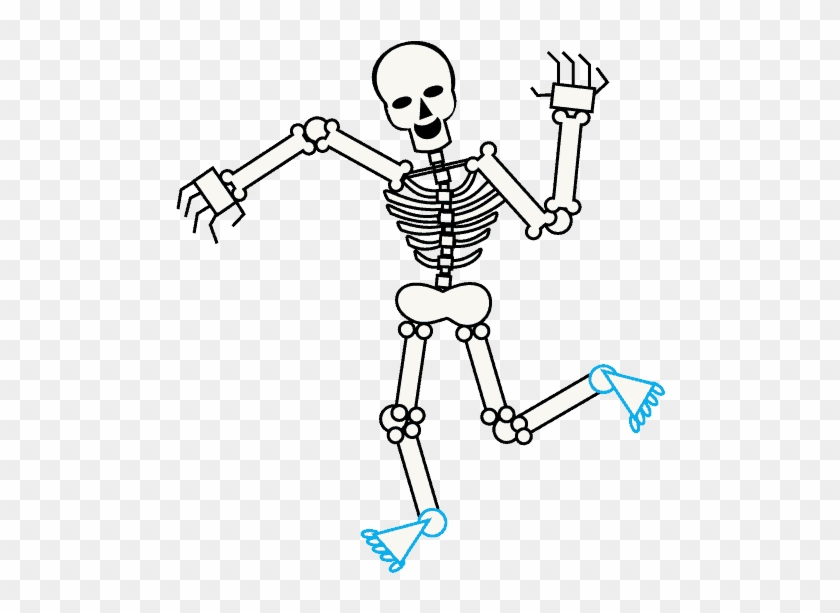 Cartoon Skeleton Hand - Skeleton Cartoon No Background Clipart