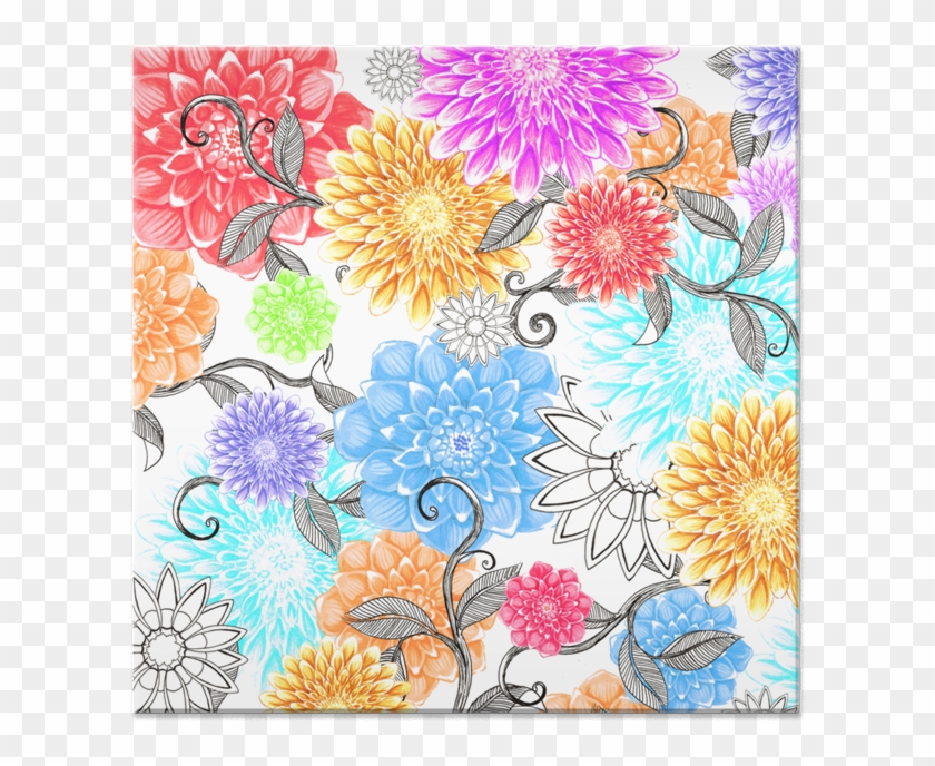 Azulejo Florais Da Lua De Lundaysna - Motif Clipart #2150181