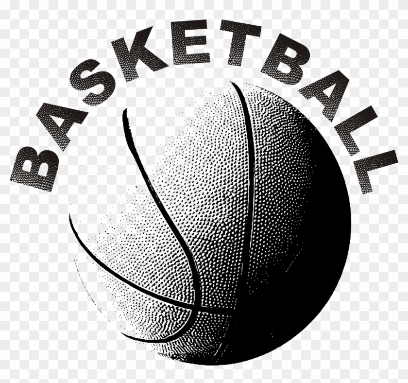 Vector Graphics,free Pictures, Free - Black And White Basketballs Clipart