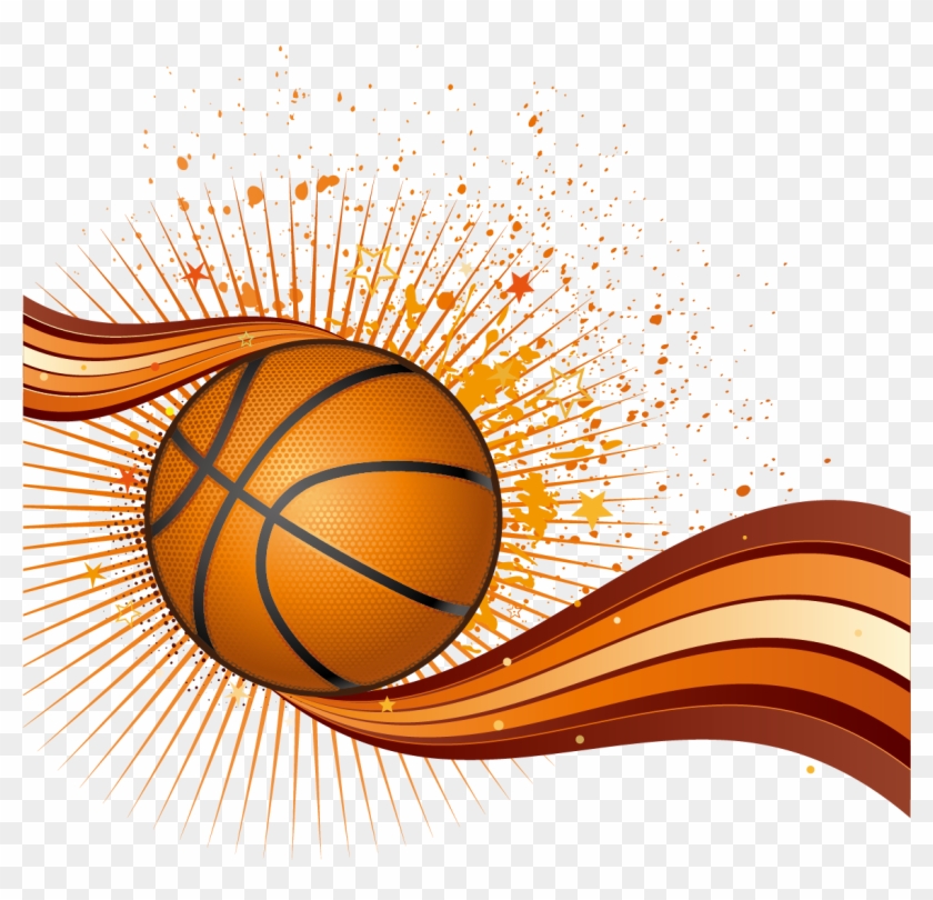 Euclidean And Watercolor - Basketball Watercolor Clipart