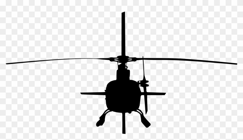 7 Helicopter Front View Silhouette Clipart #2150371