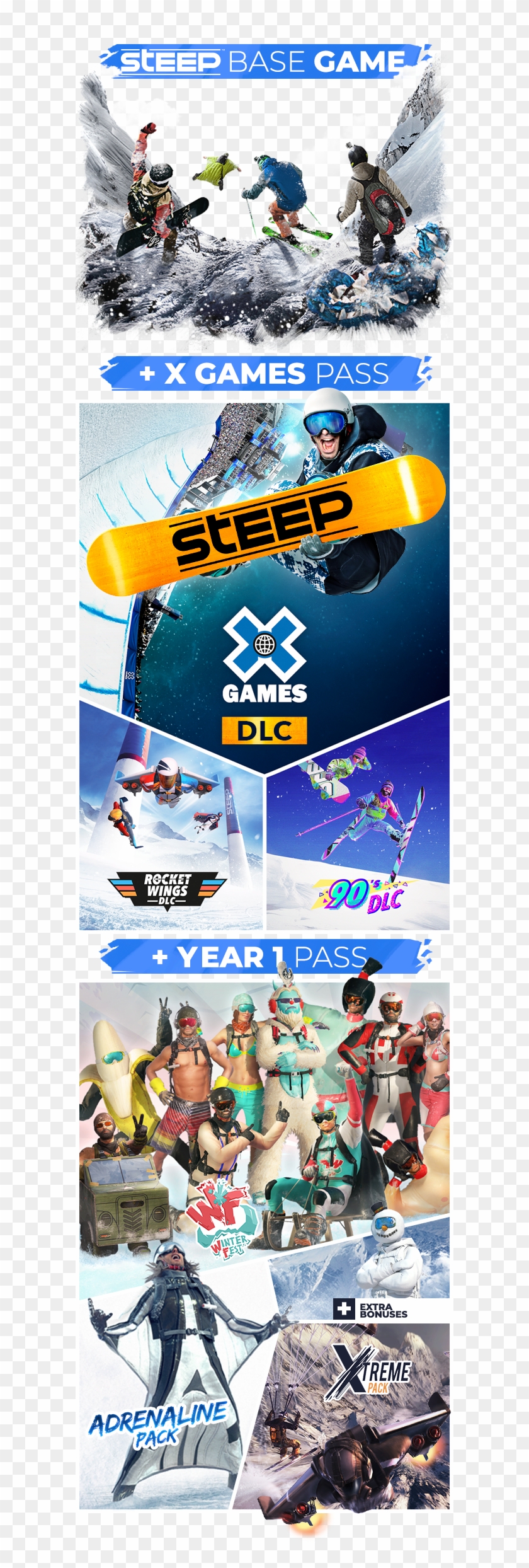 Snowboarding Funny Moments Steep Extreme Sports Png - Winter X Games Clipart #2151598