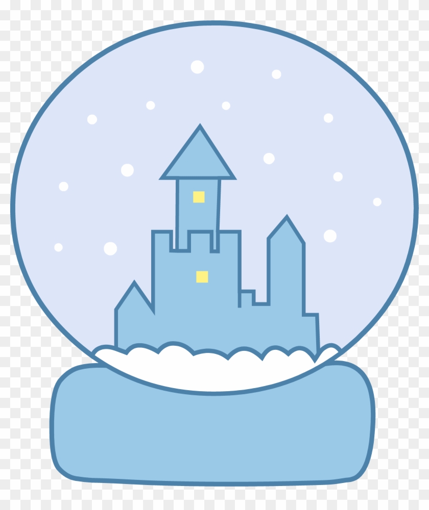 Pretty Blue Snow Globe - Circle Clipart #2151748