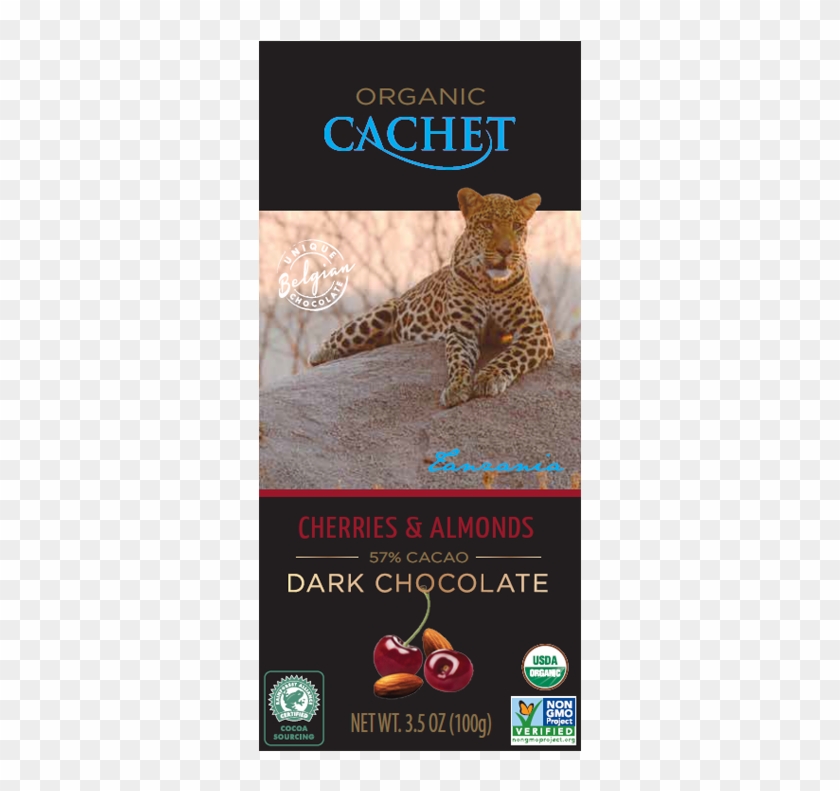 Cachet Tanaznia Single Origin Dark Chocolate With Cherries - Cachet Caramel And Sea Salt Clipart