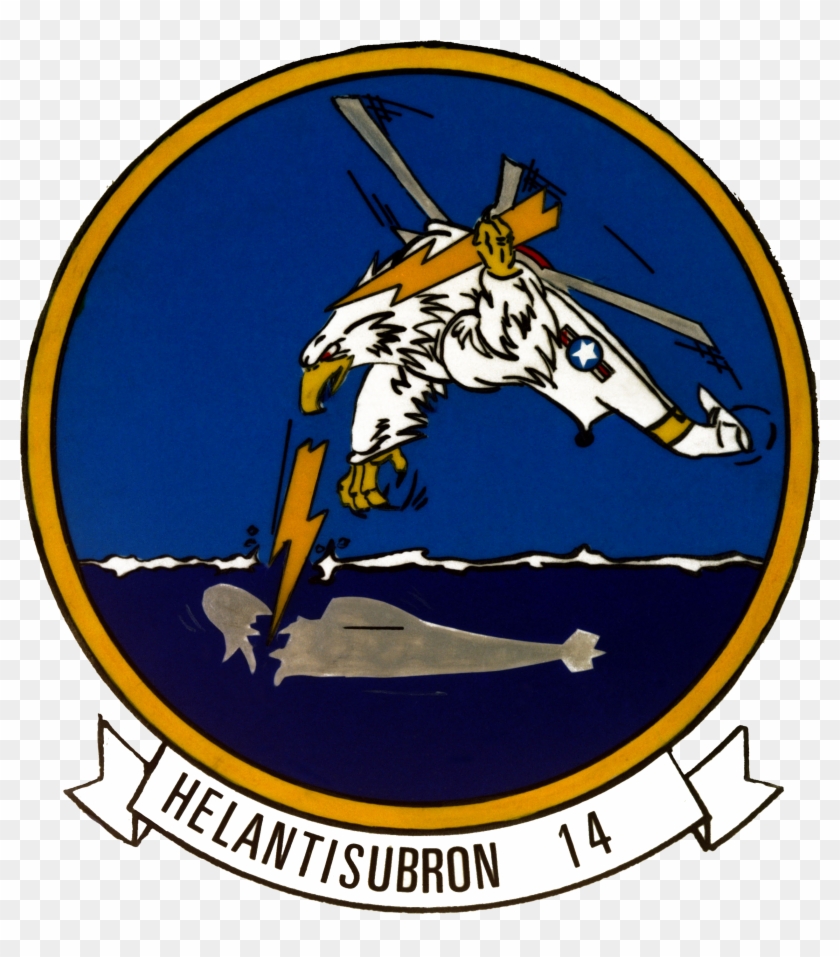 Helicopter Anti-submarine Squadron 14 Insignia, 1984 - Sutton Valence Primary School Clipart #2152278