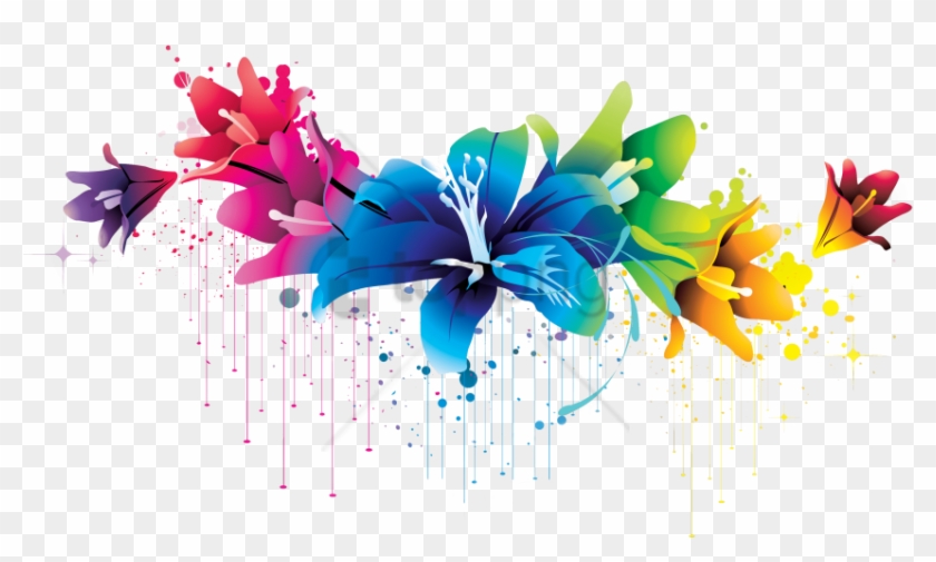 Free Png Colorful Floral Design Png Png Image With - Colorful Floral Design Png Clipart