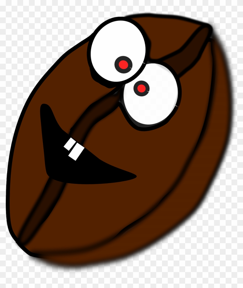 Coffee Bean Coffee Face - Coffee Bean With Eyes Clipart #2152766