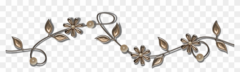 Parlor Horz Bar - Floral Banner Clipart