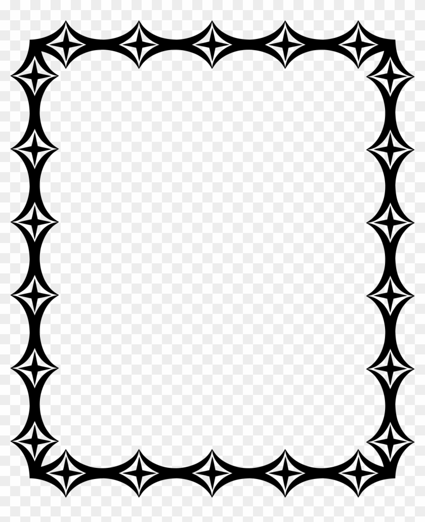 Decorative Border Clipart Wedding - Line Art Borders For Invitation - Png Download