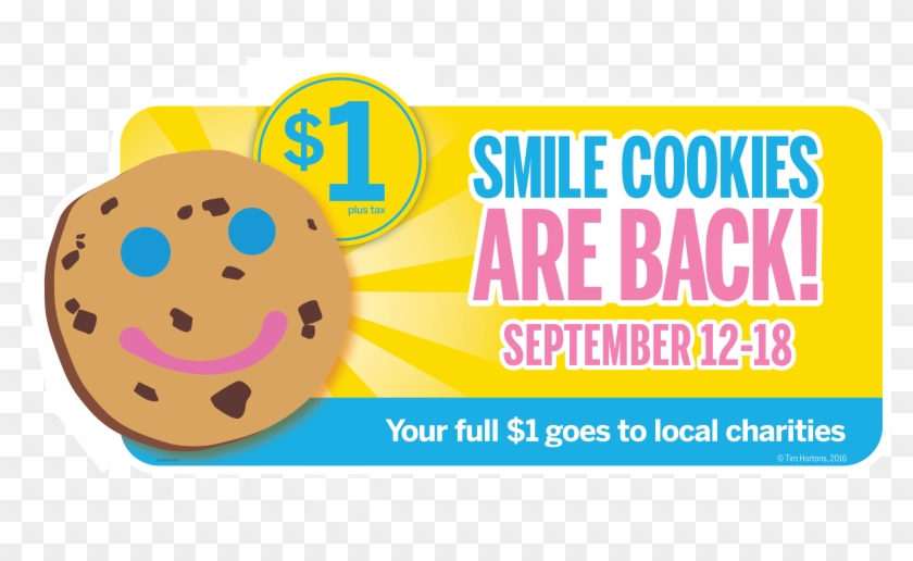 Smile Cookies - Tim Hortons Smile Cookie 2017 Clipart
