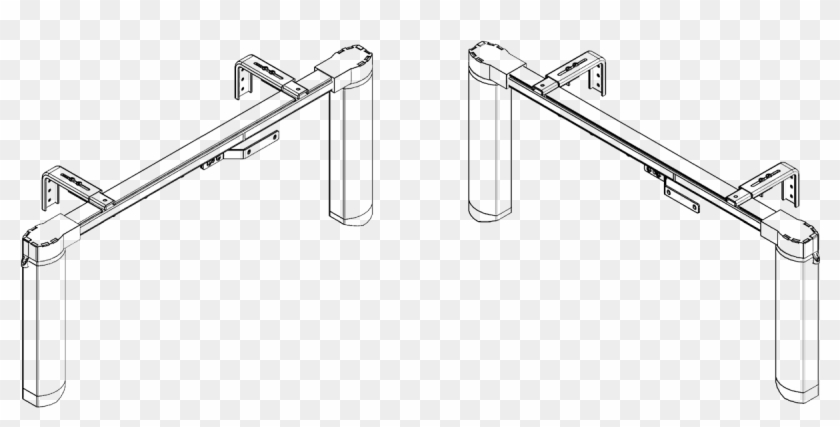 Tumo Curtain Motor System - Line Art Clipart