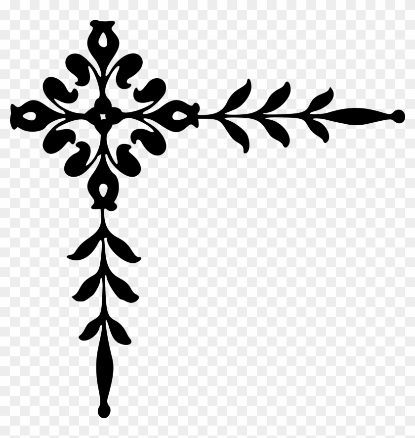 Png Decoration Drawing White House - Black And White Corner Clipart