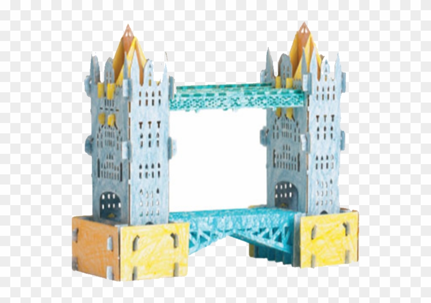 Tower Bridge Puzzlepop Pop Up Card - Construction Set Toy Clipart