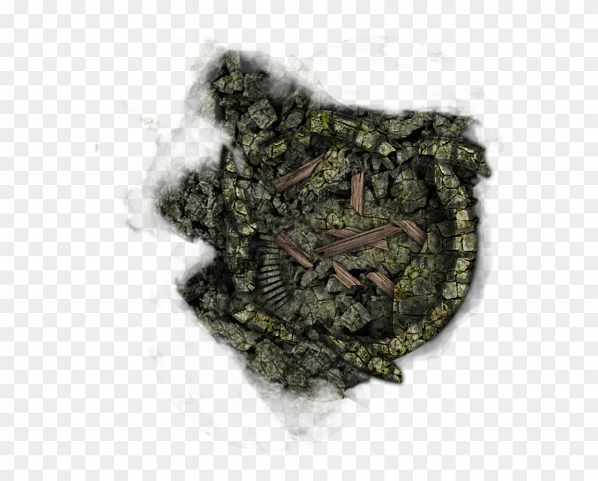 Here Is The Collapsed Castle Tower We Created In My - House Fly Clipart #2154295