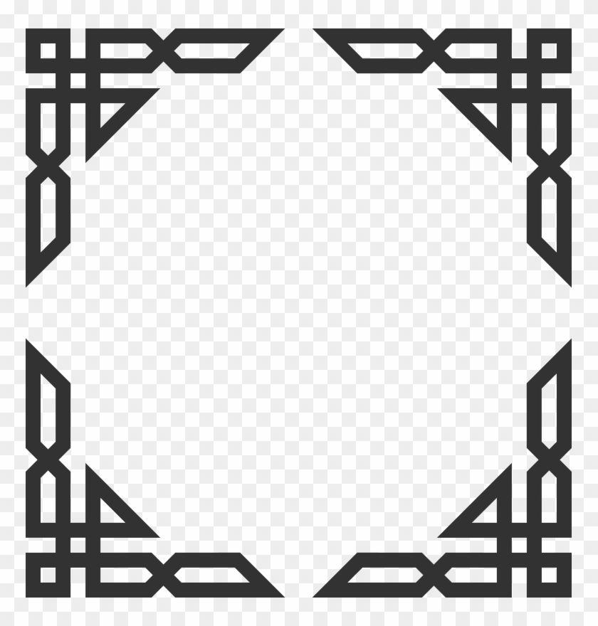 767 X 800 3 0 - Islamic Ornament Vector Border Clipart #2154330
