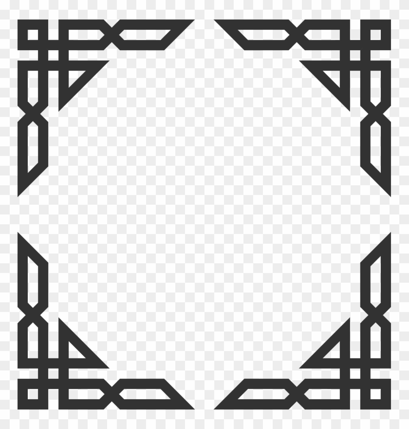 767 X 800 3 0 - Islamic Ornament Vector Border Clipart