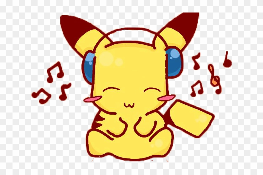 Pikachu Png By Xyeddanishali - Pikachu Listening To Music Clipart #2155384