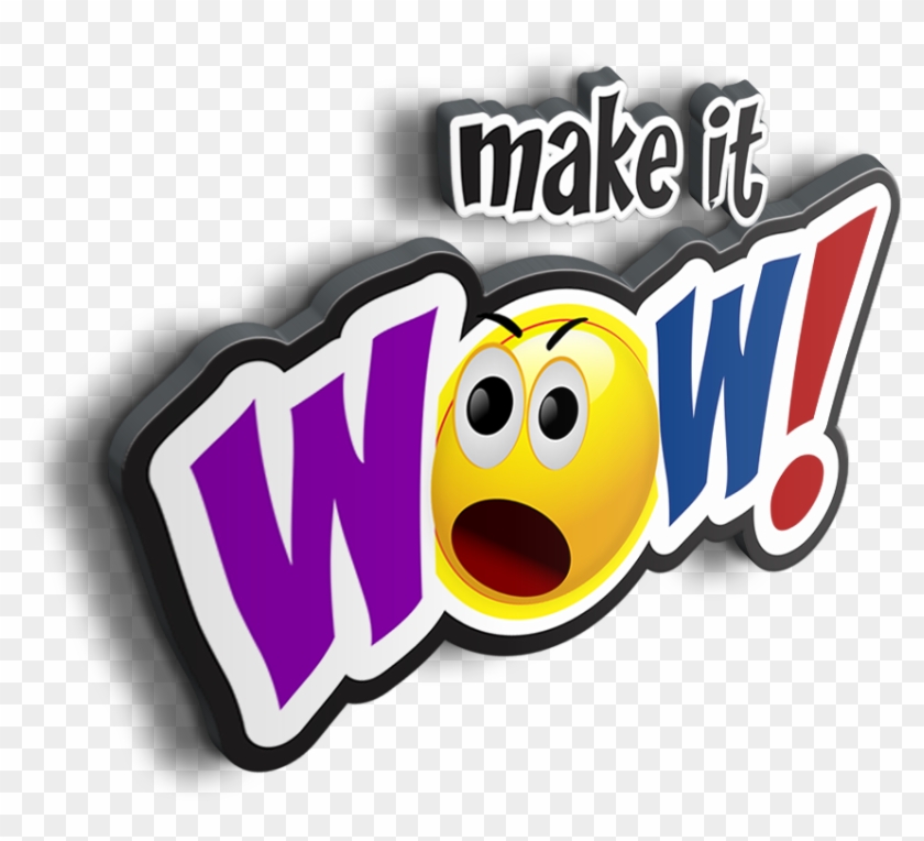 Makeitwow 3d Logo Transparent - Wow Logo Transparent Clipart