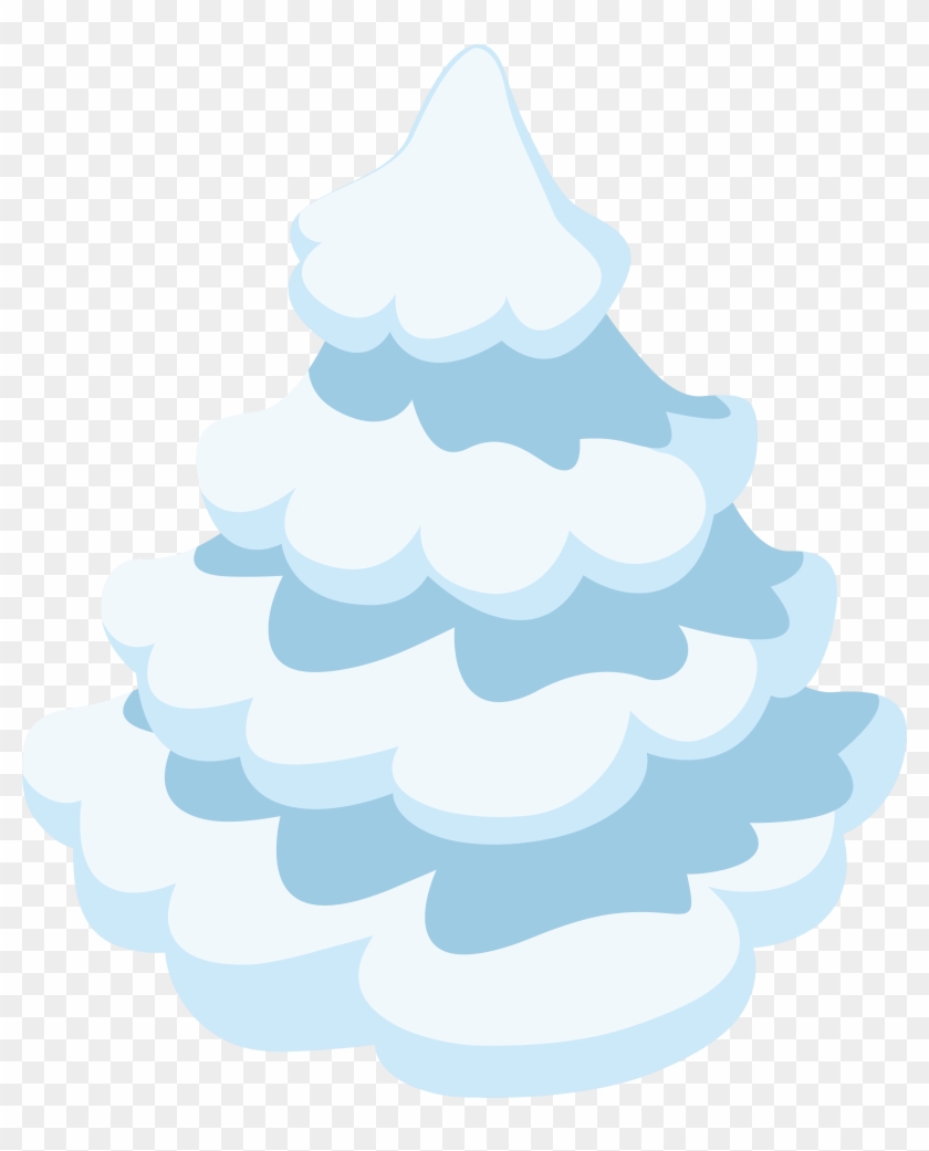 Snowy Tree Clip Art Image - Png Download