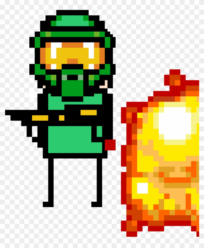 Goku Ssj 3 Pixel Art , Png Download - Mario Explosion Clipart