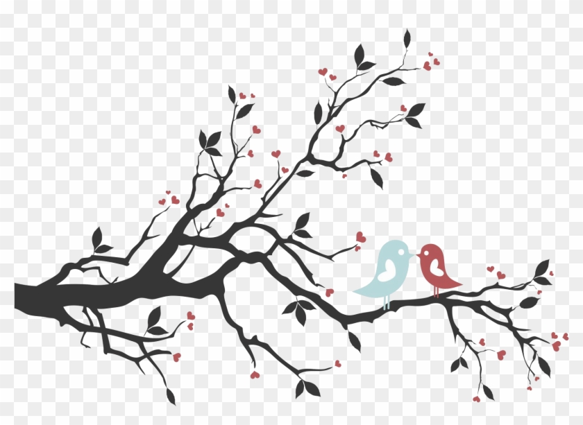 Pesquisa No Google - Love Bird On Branch Silhouette Clipart