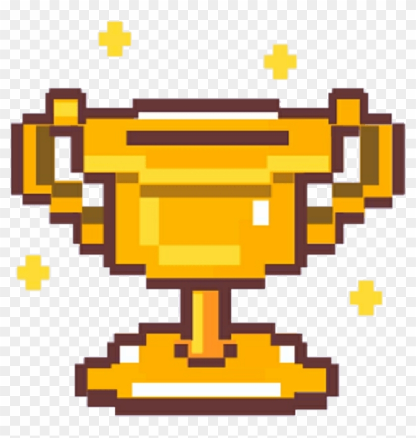 #trophy #soccer #pixel #pixelart - Trophy Pixel Art Png Clipart