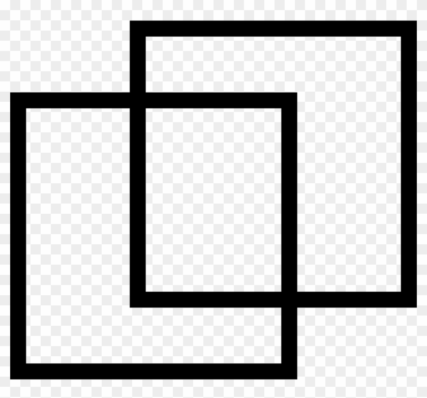 Png File Svg - Two Connected Squares Symbol Clipart