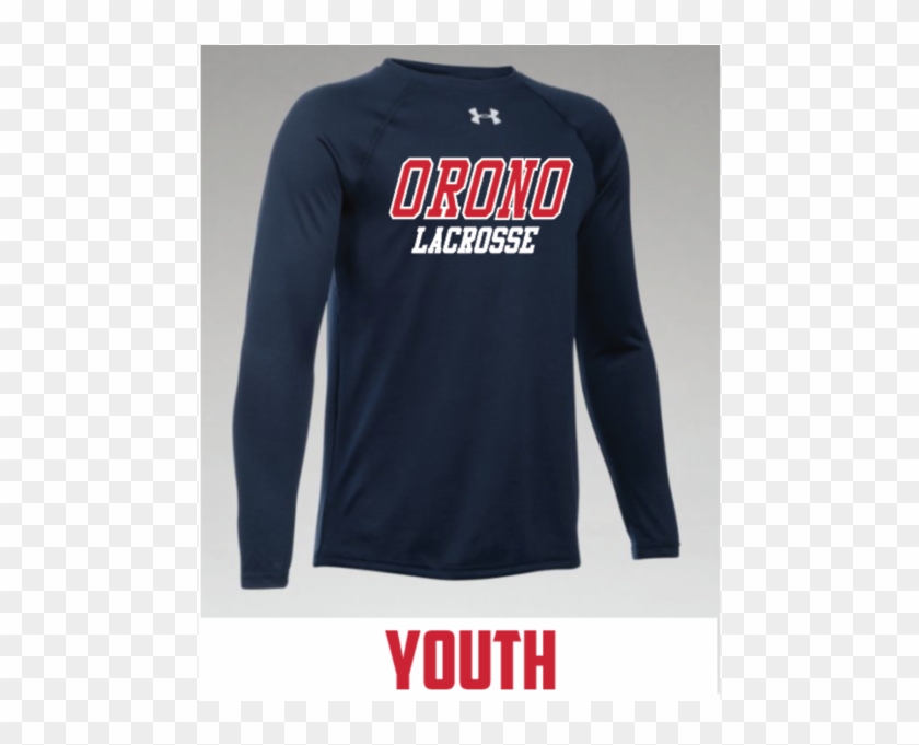 Orono Lacrosse Youth Under Armour Navy - Long-sleeved T-shirt Clipart