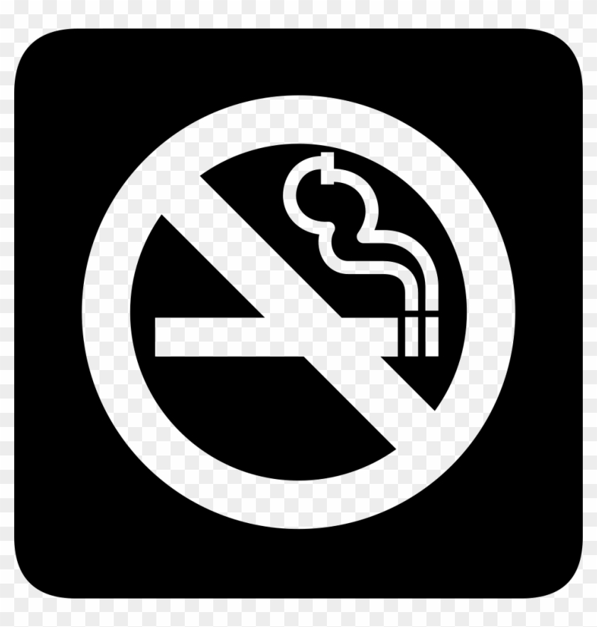 No Smoking Comments - No Smoking Sign Black Clipart #2157525