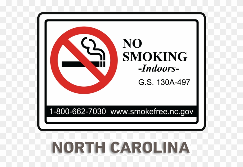 North Carolina No Smoking Sign - Smoking Clipart