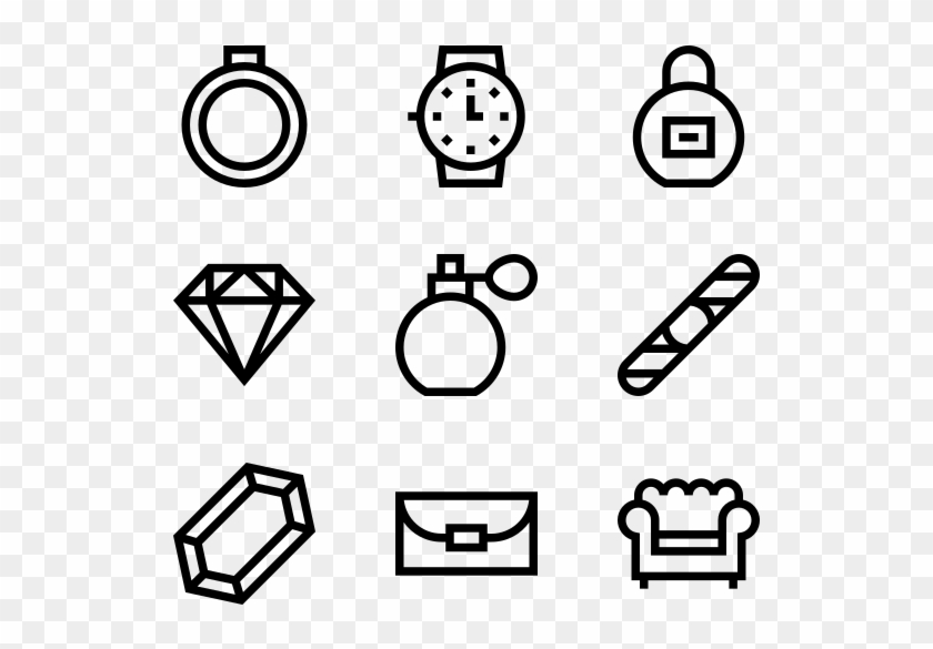Luxury Shop - Snack Icons Clipart