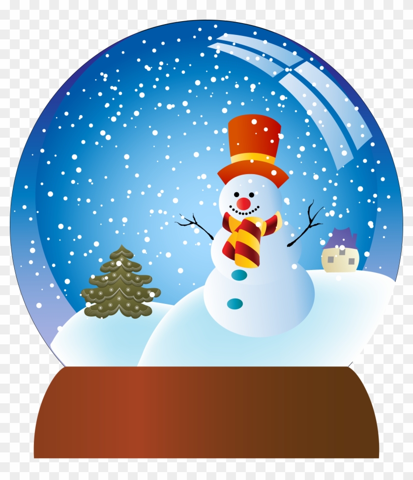Santa Claus Christmas Tree Snowball Snowman Clipart #2157809