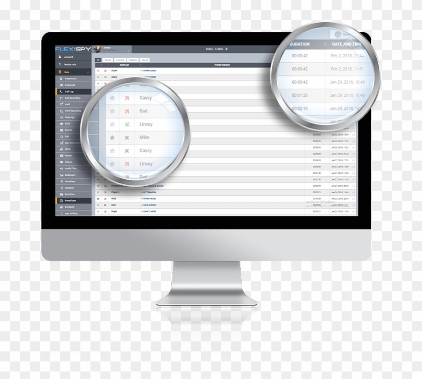Spy On Call Logs - Computer Monitor Clipart #2157875