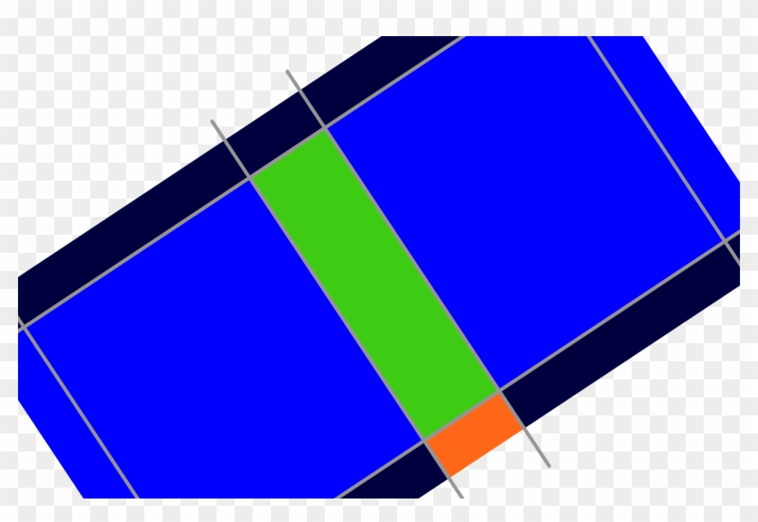 Grassy Hills Slide Template Grid Lines - Graphic Design Clipart