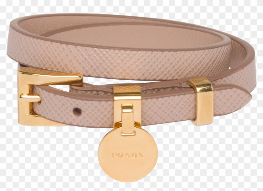 Pink Saffiano Leather Bracelet Png Www Prada Clipart #2158896