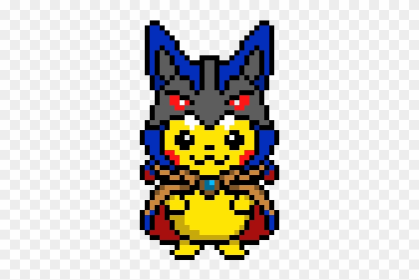 Pikachu In A Lucario Cloak Clipart #2159081