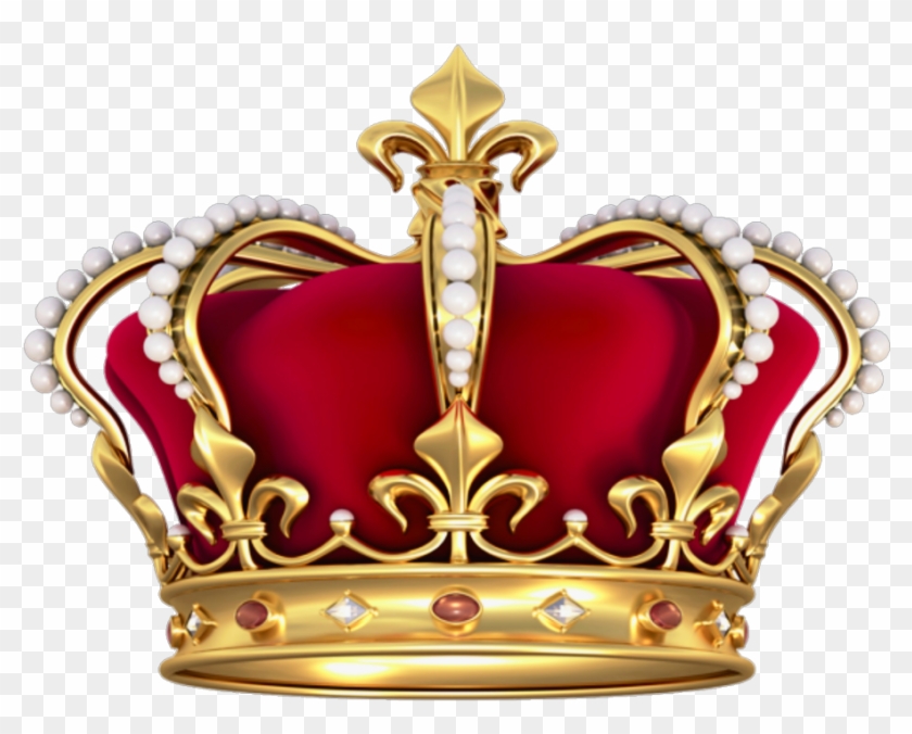 #corona #rey #real #king #theking #crown #red #gold Clipart