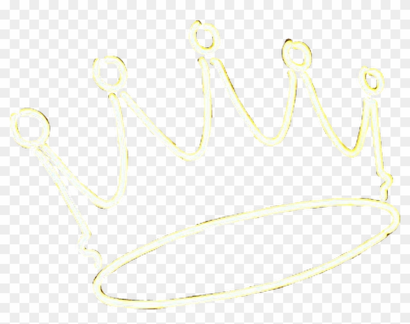 #corona # Queen #rey #reina #neón #neoneffect #stickers - Purple Neon Light Crown Clipart