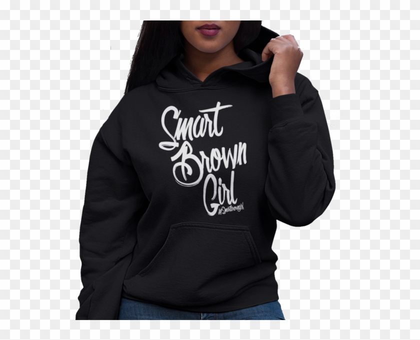 #smartbrowngirl Hoodie [women's] - Black Girl In Hoodie Clipart #2159625