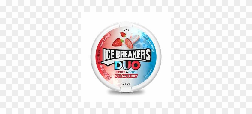 Ice Breakers Duo Mints Strawberry - Strawberry Clipart #2159676