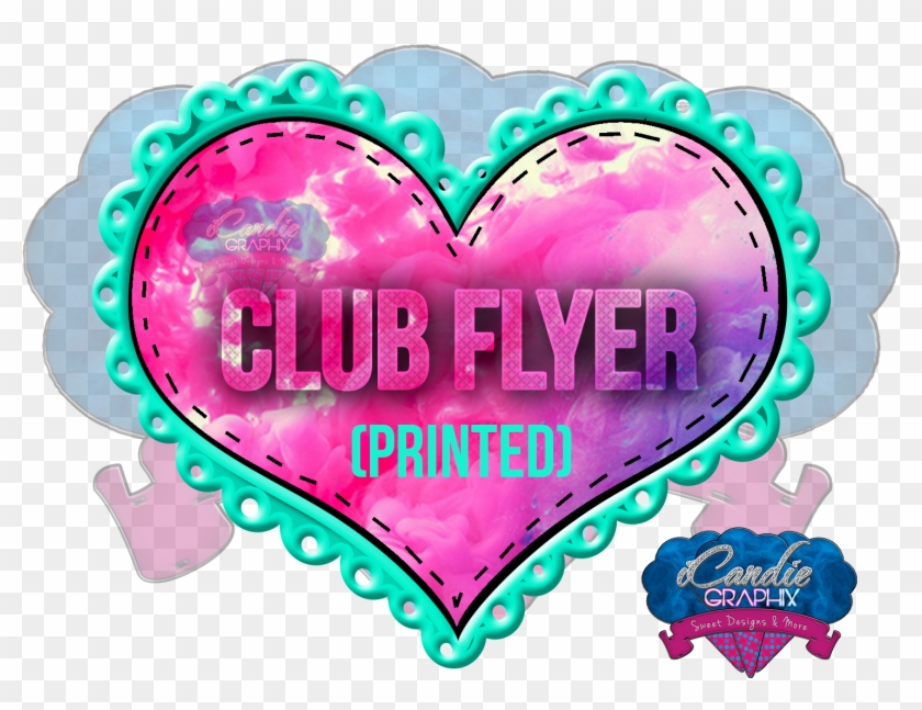 100 Club Flyers - Heart Clipart