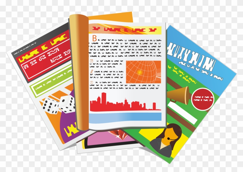 Graphic Black And White Stock Big Image Png - Stack Of Magazines Clipart Transparent Png