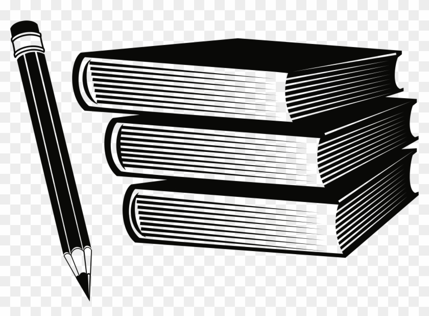 Big Image - Book And Pencil Clipart - Png Download #2160681