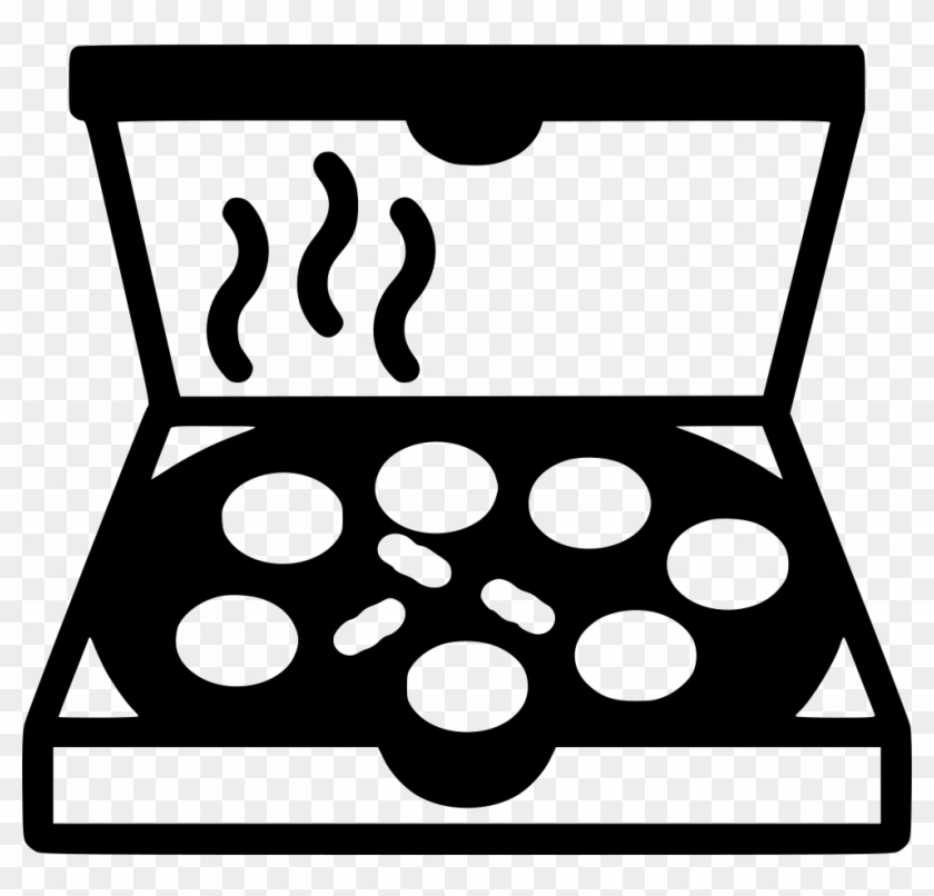 Download Png File Svg Pizza Box Black And White Clipart 2160956 Pikpng