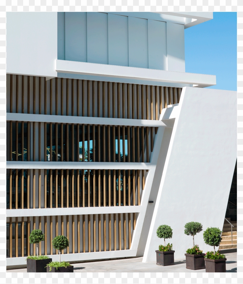 Krion Facade Hotel Bayren Gandia - Architecture Clipart