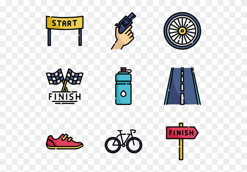 Road Bicycle Racing Clipart