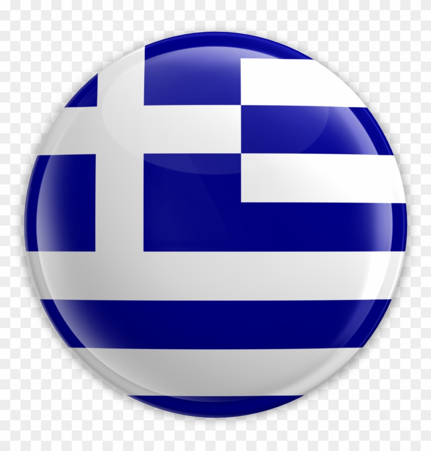 1600 X 1600 7 - Greek Flag Button Png Clipart #2161778