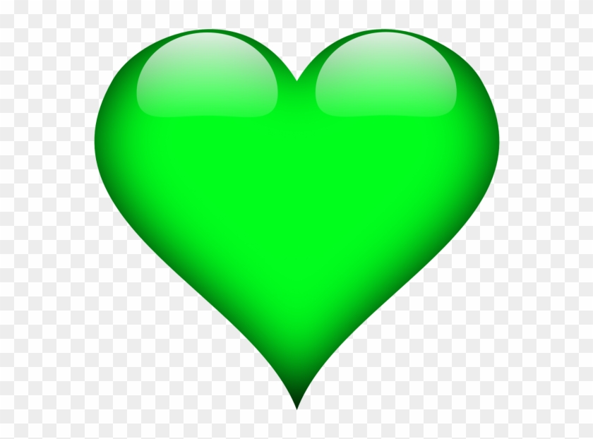 D Png Image Download - Green Heart No Background Clipart