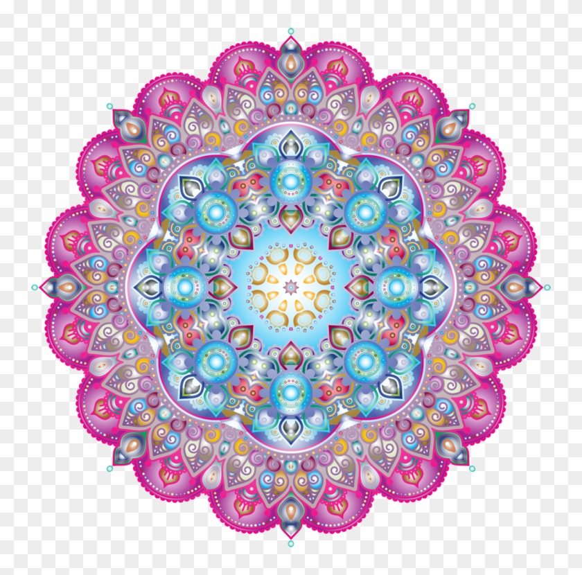 Mandala Coloring Book Meditation - Arabesco Colorido Molduras Clipart #2162877