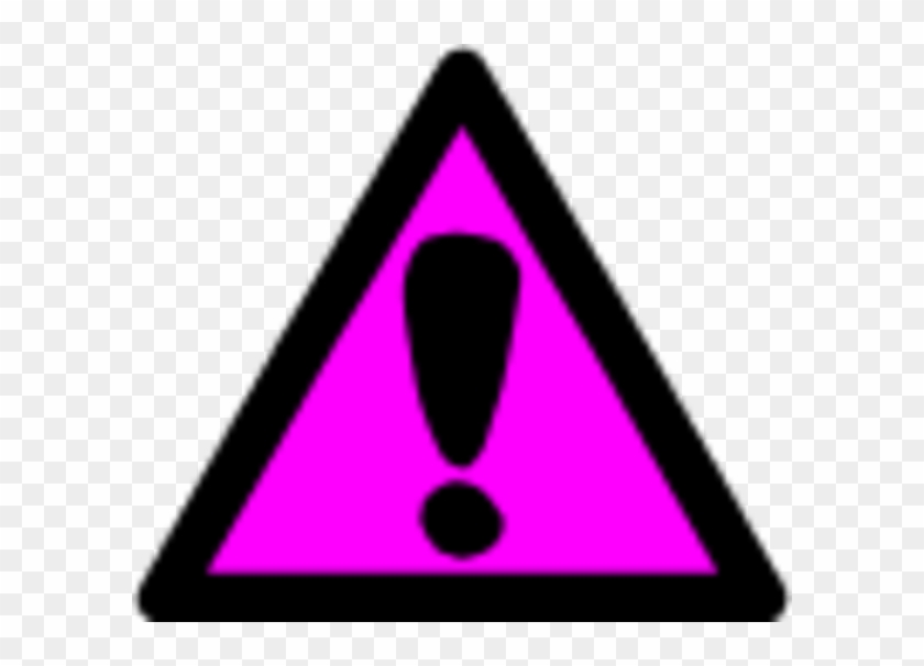 Attention Clipart Craft Projects Symbols Clipartoons - Pink Warning Sign Png Transparent Png #2163394